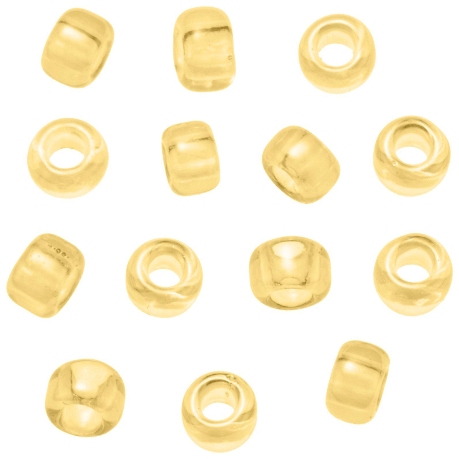 Beads, Glass Beads, Round Special Small, Skylight Star/103B Gold Tea