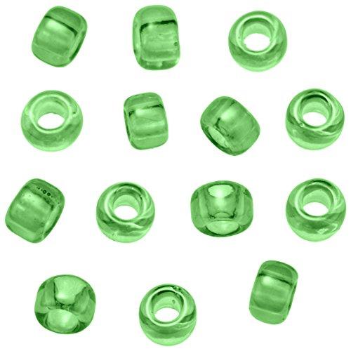 Beads, Glass Beads, Round Special Small, Skylight Star/108B Green
