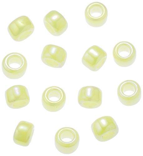 Beads, Glass Beads, Round Special Small, Jade Aurora/404 Yellow-Green