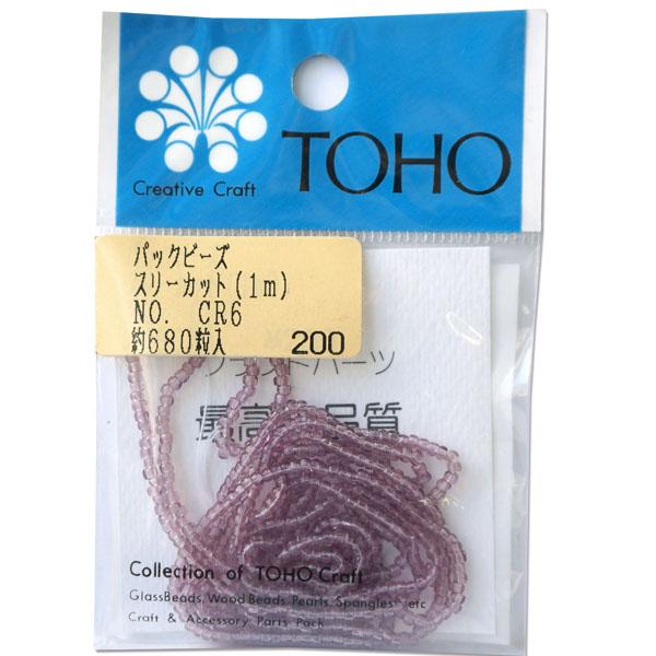 TOHO Three-Cut Beads Threading Beads Approx. 2.2mm Outer Diameter 1m Roll CR-6