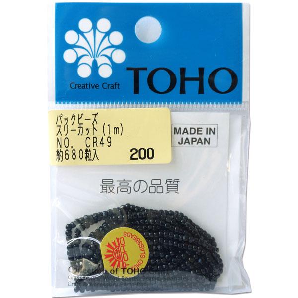 TOHO Three-Cut Beads Threading Beads Approx. 2.2mm Outer Diameter 1m Roll CR-49