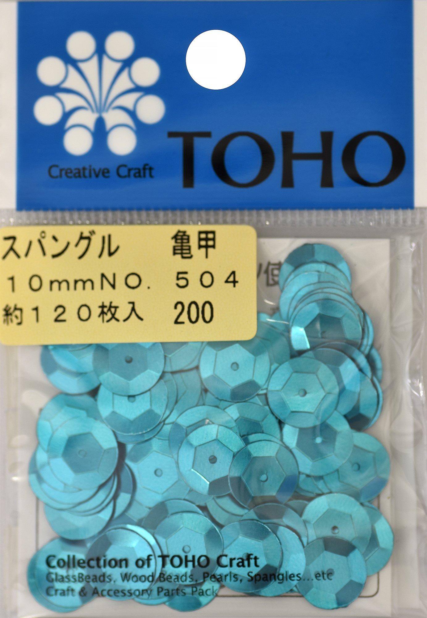 TOHO Spangle Tortoise Shell Approx. 10mm Blue Approx. 120 pieces No.504
