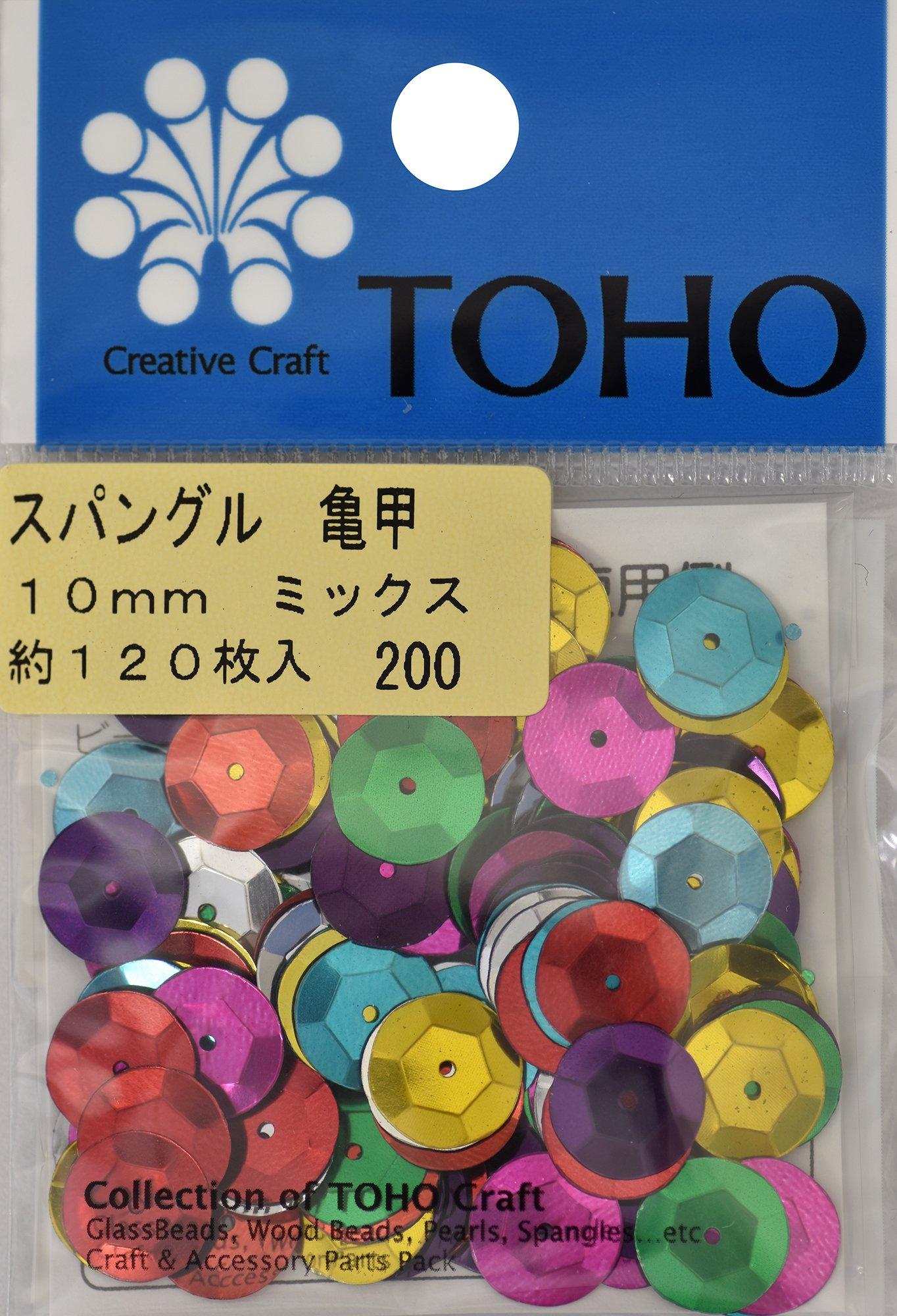 TOHO Spangle Tortoise Shell Mix Approx. 10mm Approx. 120 pieces