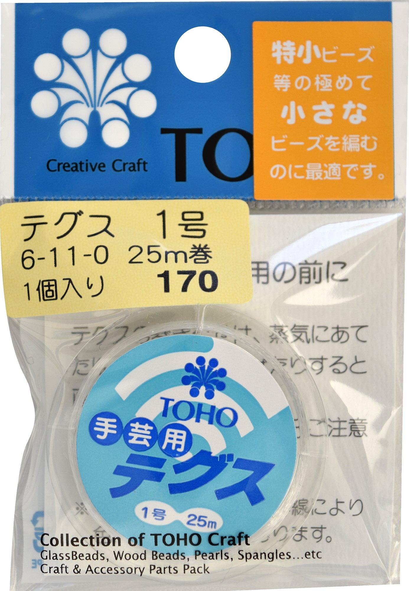 TOHO Fishing Line Approx. 0.17mm Thickness × Approx. 25m Roll Size 1 Suki 6-11-0