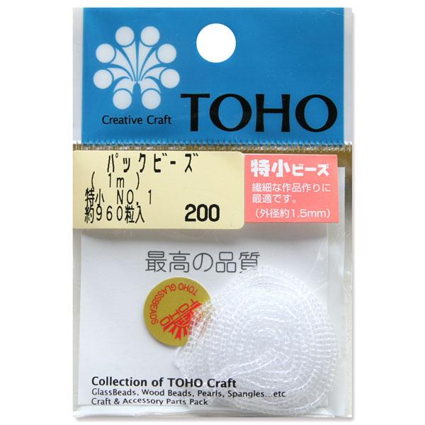 TOHO Extra Small Beads Threading Beads Approx. 1.5mm Outer Diameter 1m Roll No.1