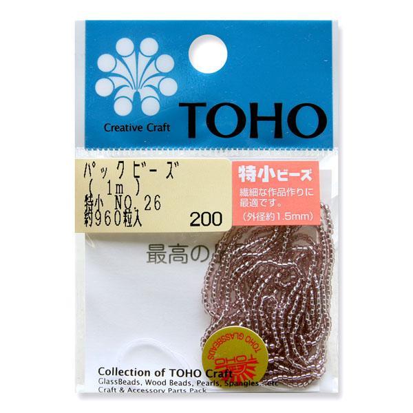 TOHO Extra Small Beads Threading Beads Approx. 1.5mm Outer Diameter 1m Roll No.26