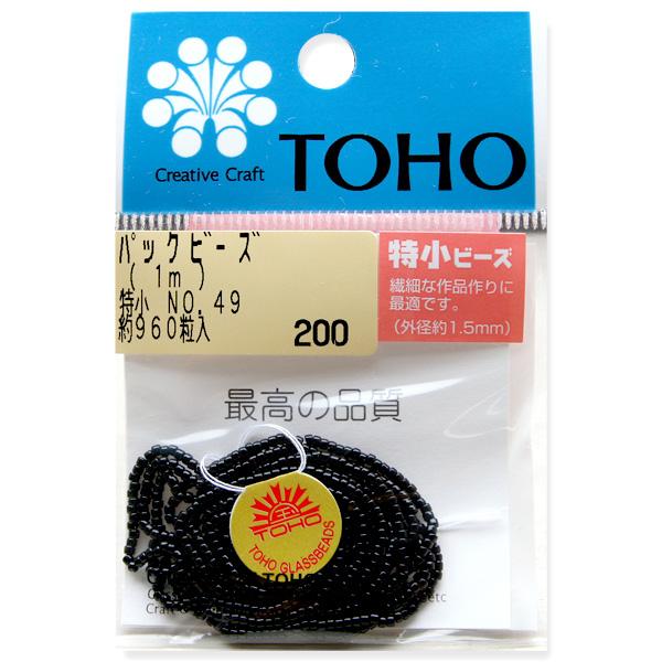 TOHO Extra Small Beads Threading Beads Approx. 1.5mm Outer Diameter 1m Roll No.49