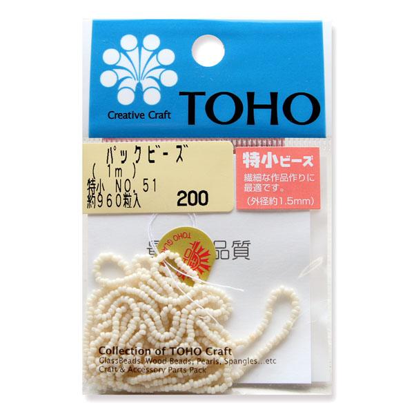 TOHO Extra Small Beads Threading Beads Approx. 1.5mm Outer Diameter 1m Roll No.51
