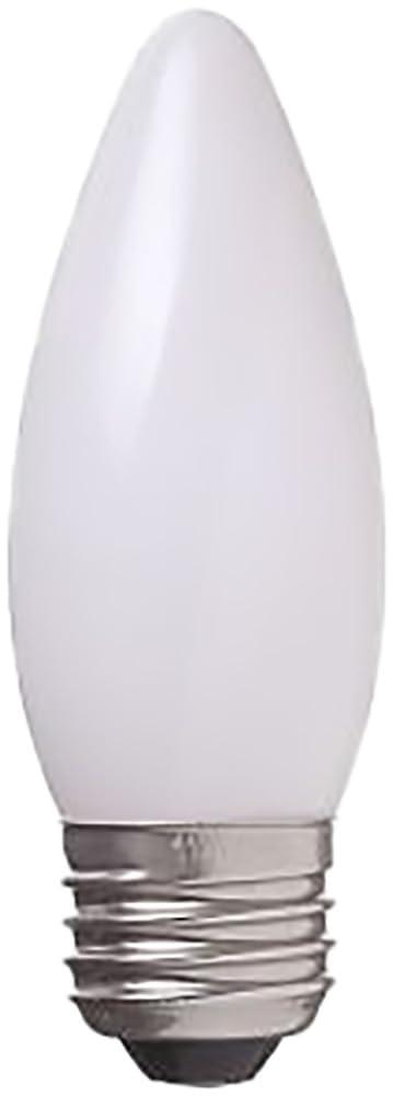 YAZAWA Chandelier Bulb C37 E26 60W Frosted C372660F