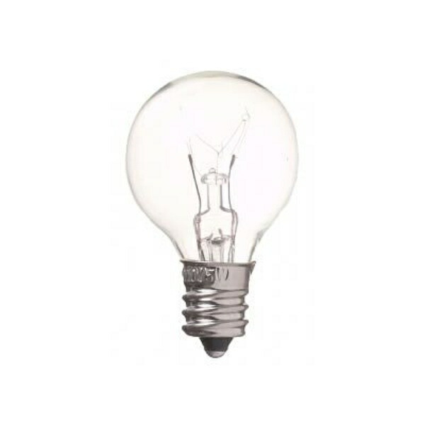 YAZAWA Baby Ball Bulb G30 E12 15W Clear G301215C YAZAWA