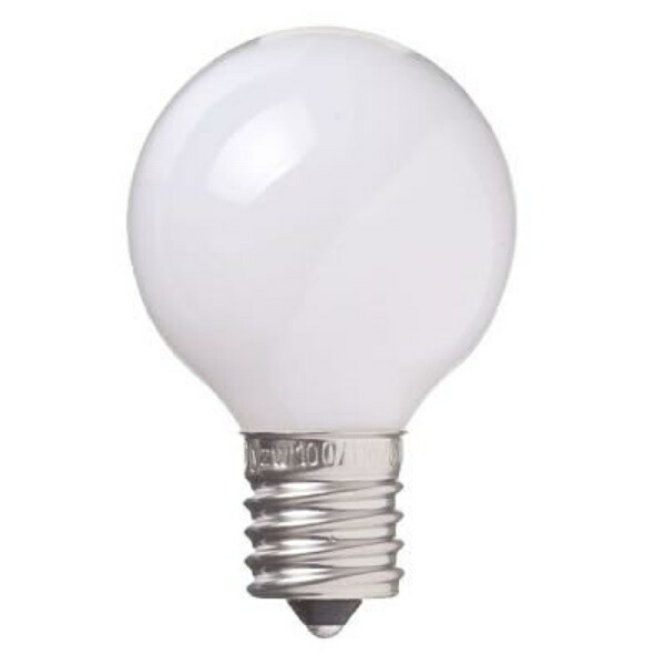 YAZAWA Baby Ball Bulb G40 E17 5W White G401705W YAZAWA