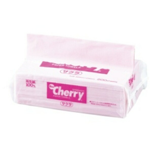 Shinbashi Paper Manufacturing Paper Towel New Cherry Sakura Regular 200 Sheets CH2030S 1 Pack