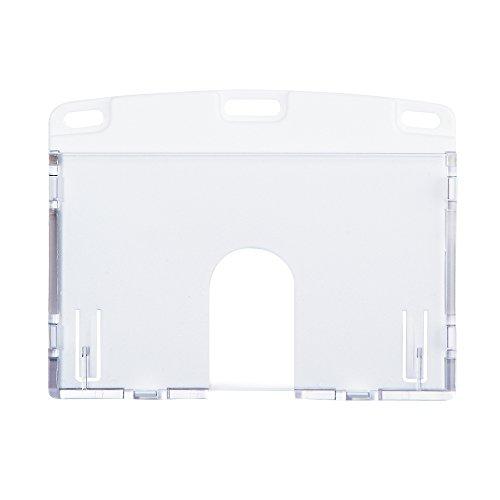 Open Kogyo Name Tag Case, Rigid, for ID Cards, White NX-103P-WH