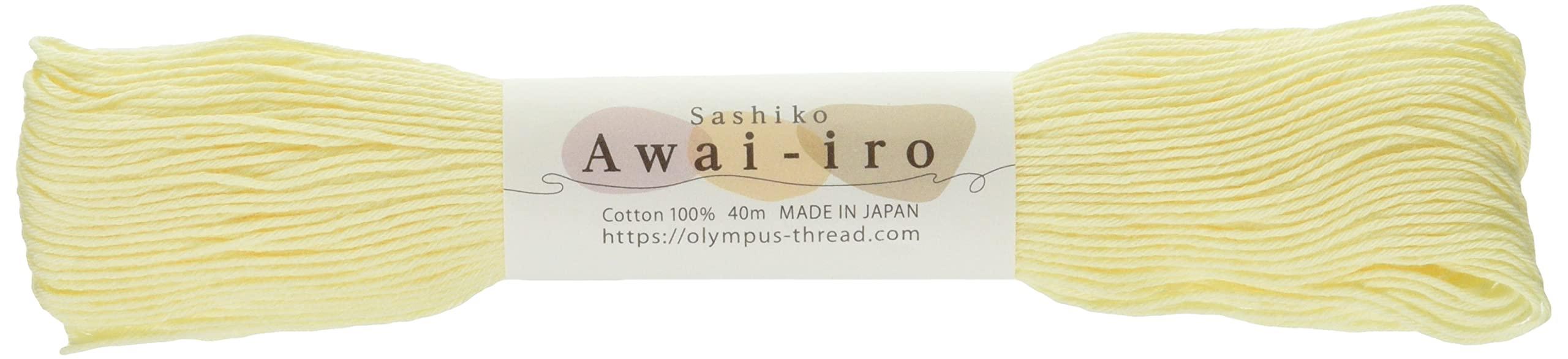 Olimpas Silk Sashiko Thread Sashiko Awai-iro Col.A2