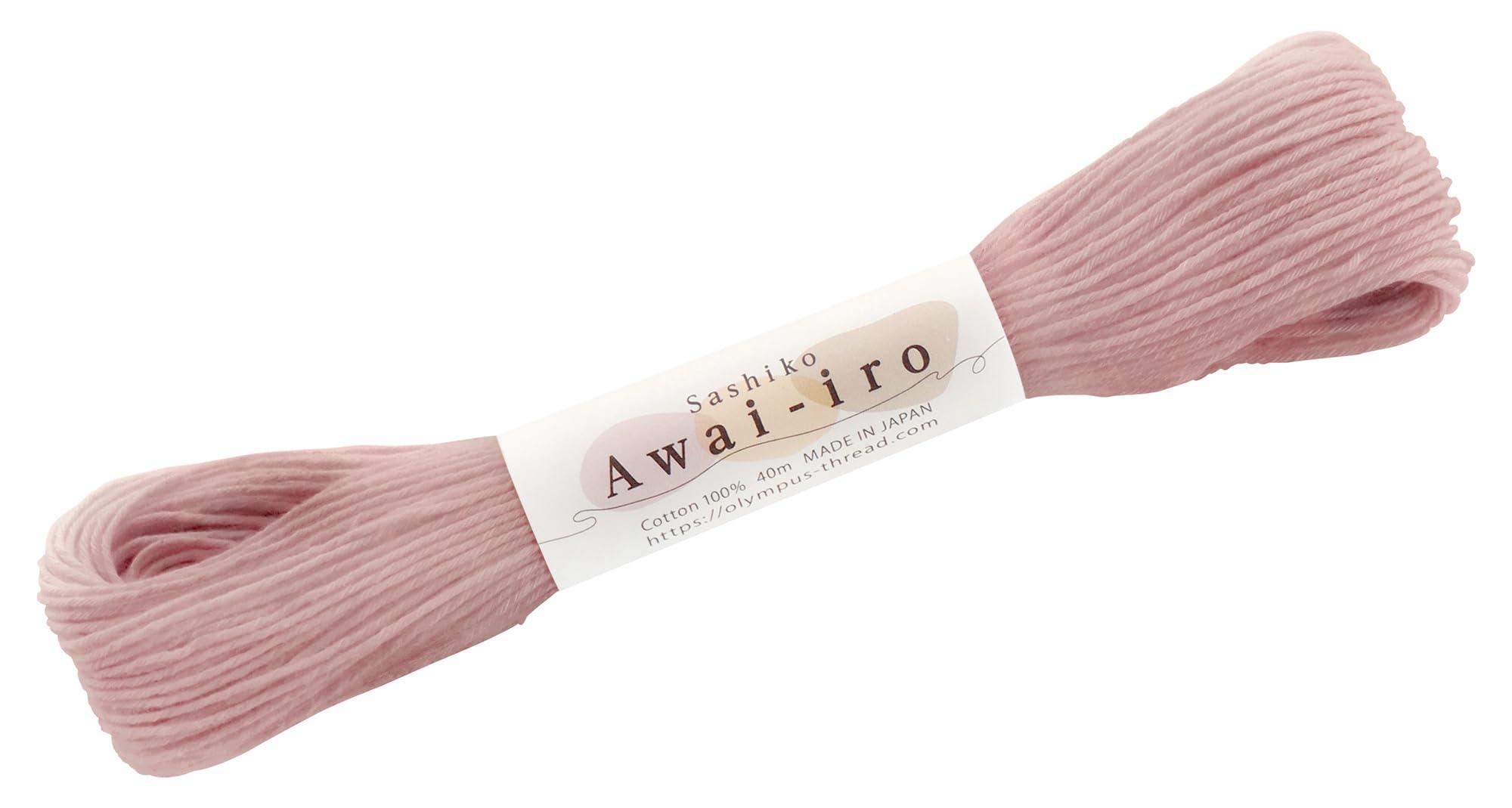 Olimpas Sashiko Thread Sashiko Awai-iro Approx. 40m COL. A17 Rose Beige Series