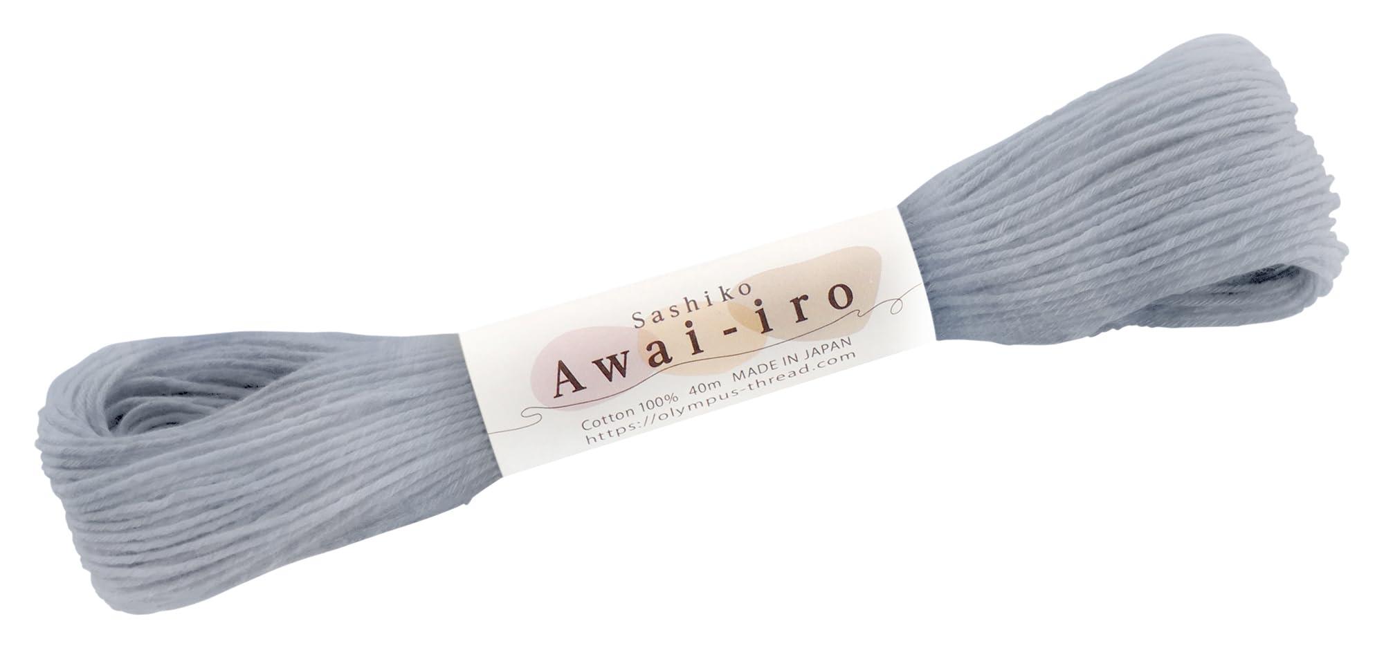 Olimpas Sashiko Thread Sashiko Awai-iro Approx. 40m COL. A20 Cloudy Gray Series