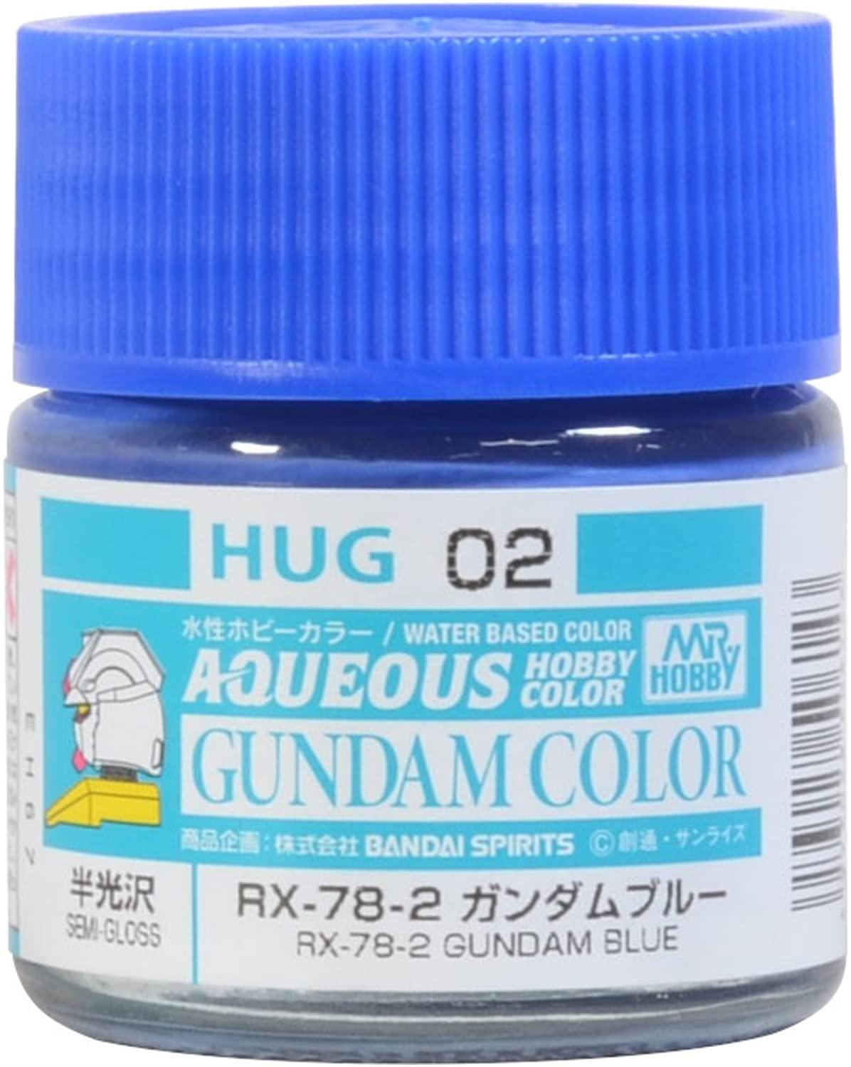 GSI Creos GSI Creos Water-Based Gundam Color RX-78-2 Gundam Blue (MS Blue) 10ml Model Paint HUG02