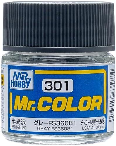 GSI Creos Mr. Color Aircraft Model Paint Gray FS36081 Semi-Gloss 10ml Model Paint C301