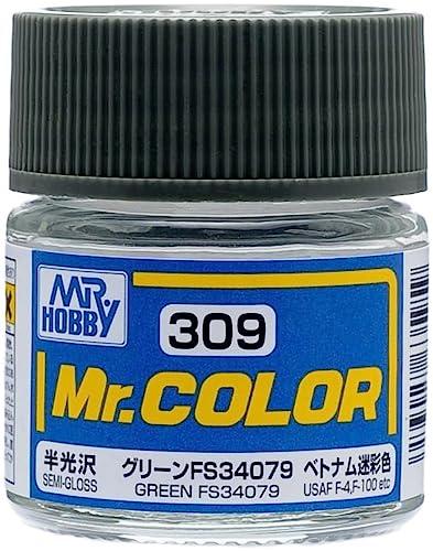 GSI Creos Mr. Color Airplane Model Paint Green FS34079 Semi-Gloss 10ml Model Paint C309