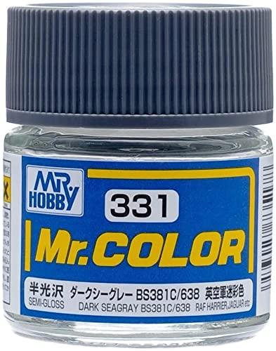 GSI Creos Mr. Color Aircraft Model Paint Dark Sea Gray BS381C/638 Semi-Gloss 10ml Model Paint C331