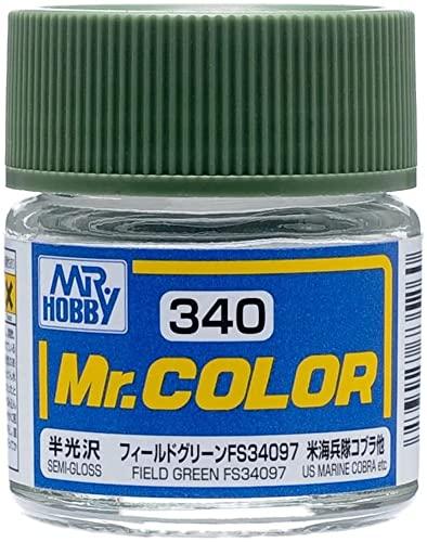GSI Creos Mr. Color Airplane Model Paint Field Green FS34097 Semi-Gloss 10ml Model Paint C340