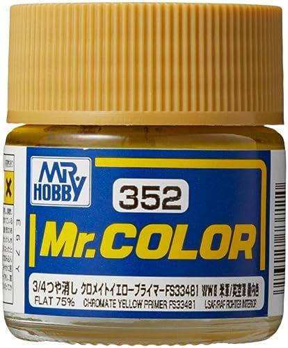 GSI Creos Mr. Color Aircraft Model Paint Chromate Yellow Primer FS33481 3/4 Matte 10ml Model Paint C352