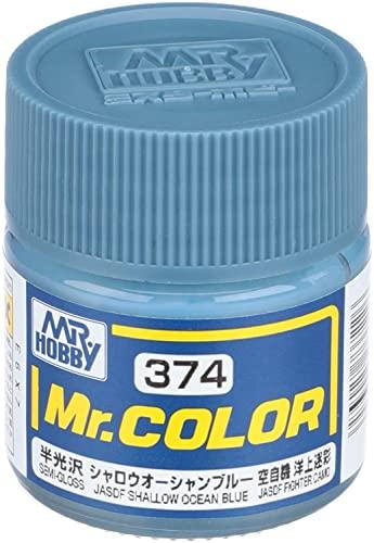 GSI Creos Mr. Color Aircraft Model Paint Shallow Ocean Blue Semi-Gloss 10ml Model Paint C374