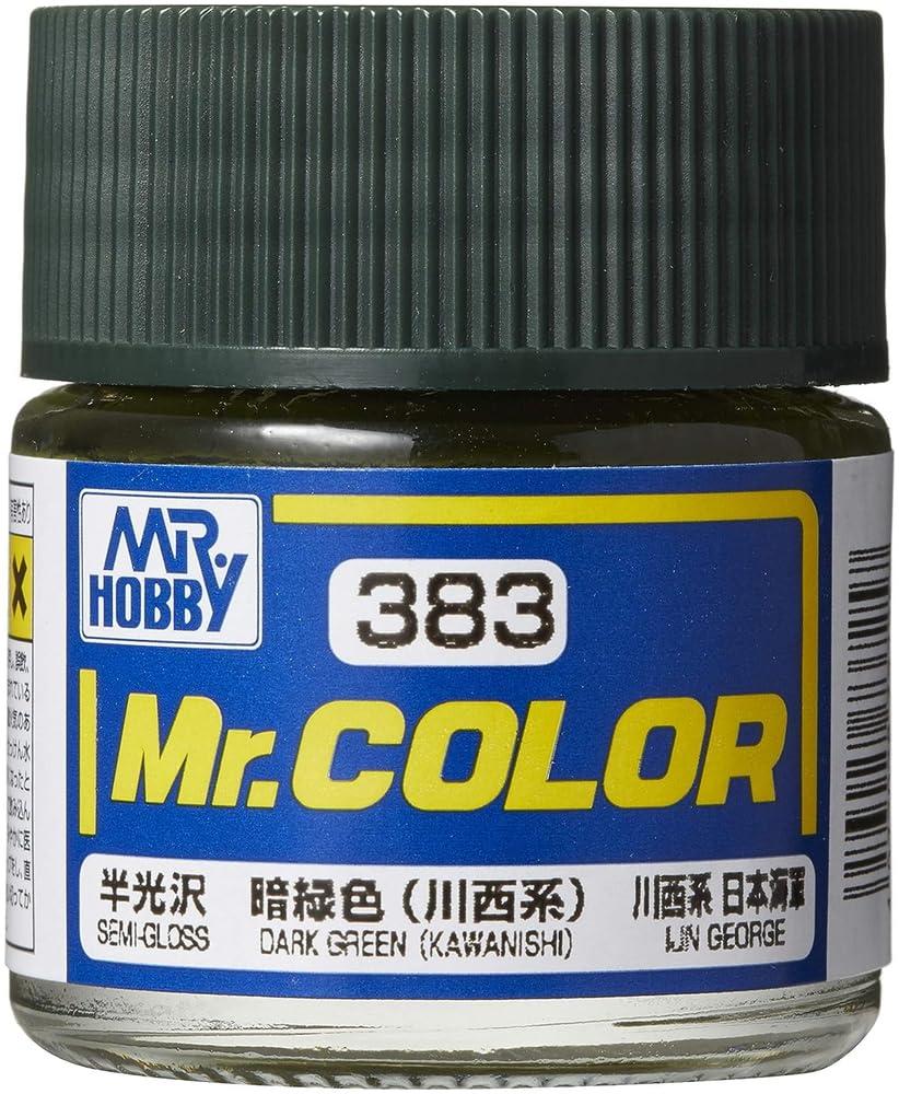 GSI Creos Mr. Color Aircraft Model Paint Dark Green (Kawanishi Series) Semi-Gloss 10ml Model Paint C383