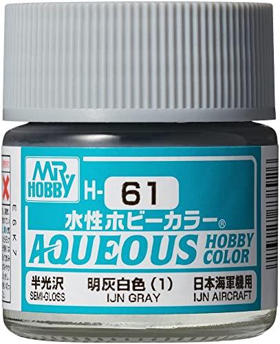 GSI Creos New Water-Based Hobby Color Light Grayish White (1) Semi-Gloss 10ml Model Paint H61