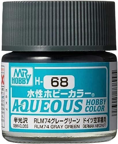 GSI Creos New Water-Based Hobby Color RLM74 Grey Green 10ml Model Paint H68