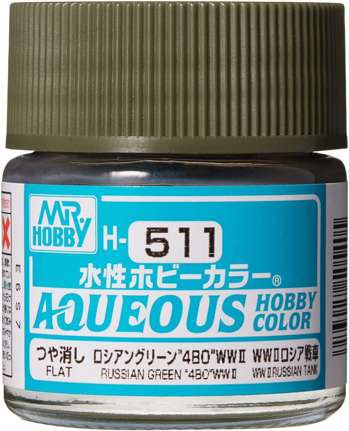 GSI Creos GSI Creos New Water-Based Hobby Color Russian Green 4BO World War II Matte 10ml Model Paint H511