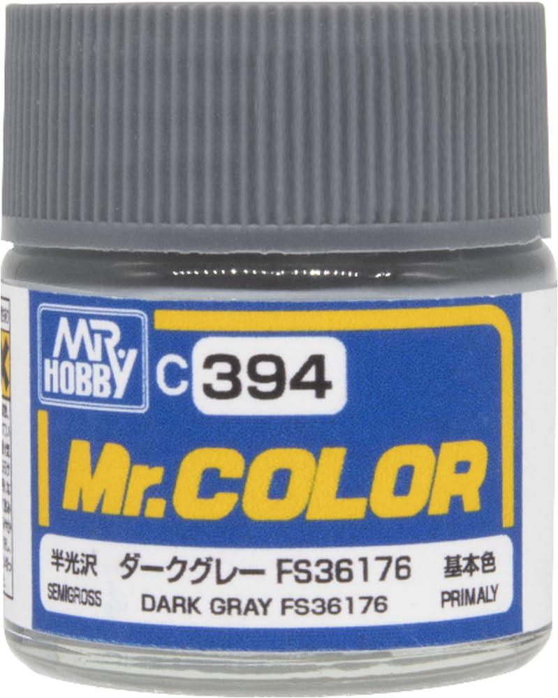 GSI Creos Mr. Color Aircraft Model Paint Dark Gray FS36176 Semi-Gloss 10ml Model Paint C394