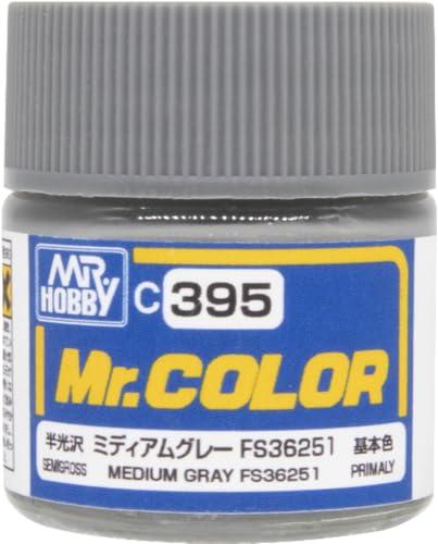 GSI Creos Mr. Color Aircraft Model Paint Medium Gray FS36251 Semi-Gloss 10ml Model Paint C395