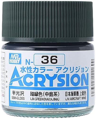 GSI Creos GSI Creos Acrylon Color Dark Green (Nakajima Type) Semi-Gloss 10ml Model Paint N36