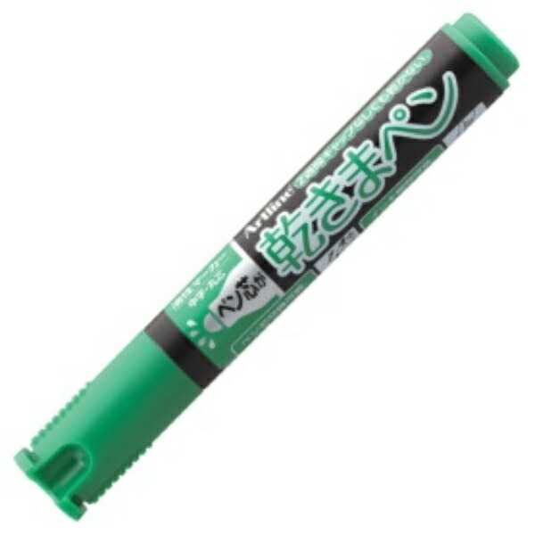 Shachihata Oil-Based Marker Artline Quick-Dry Pen Medium Point, Round Tip Green K-177N 1 Pen