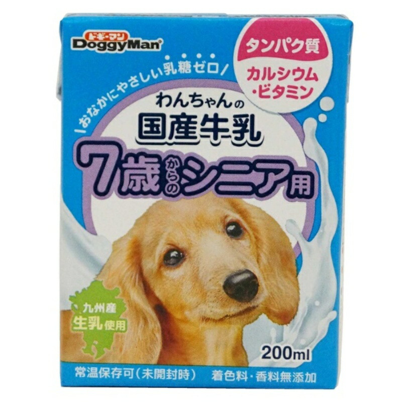 Doggyman Domestic Milk for Dogs Senior Formula for Dogs 7 Years and Older 200ml