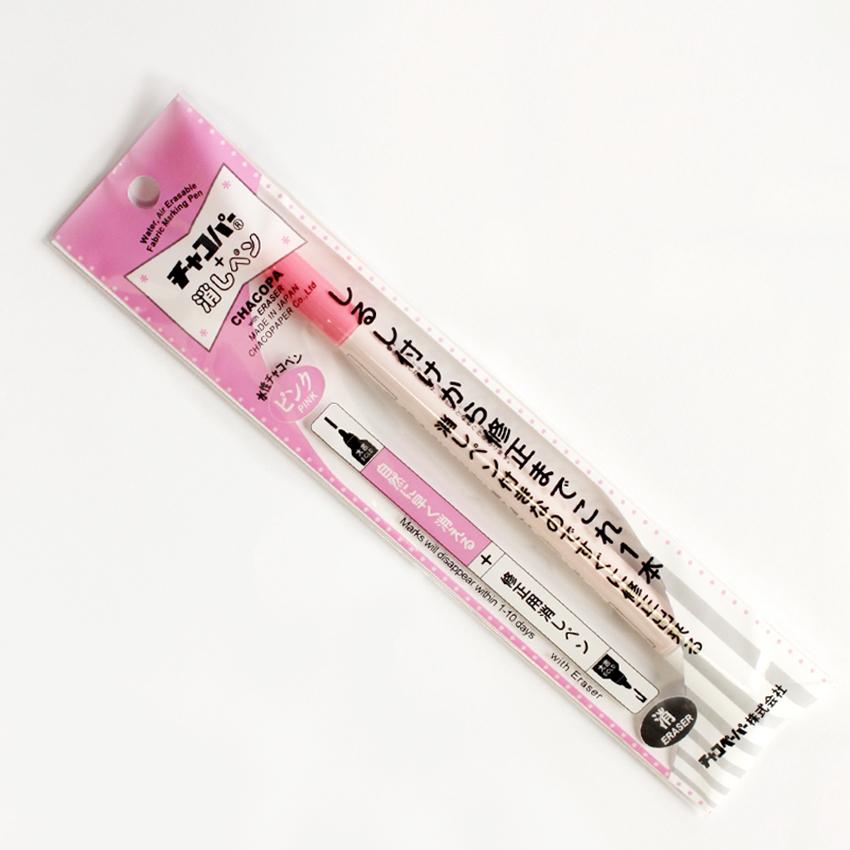 Chaco Paper Chaco Pen that naturally fades quickly Chaco Pen + Eraser Pen Width 10mm × Length 140mm × Height 10mm Pink MCF-11