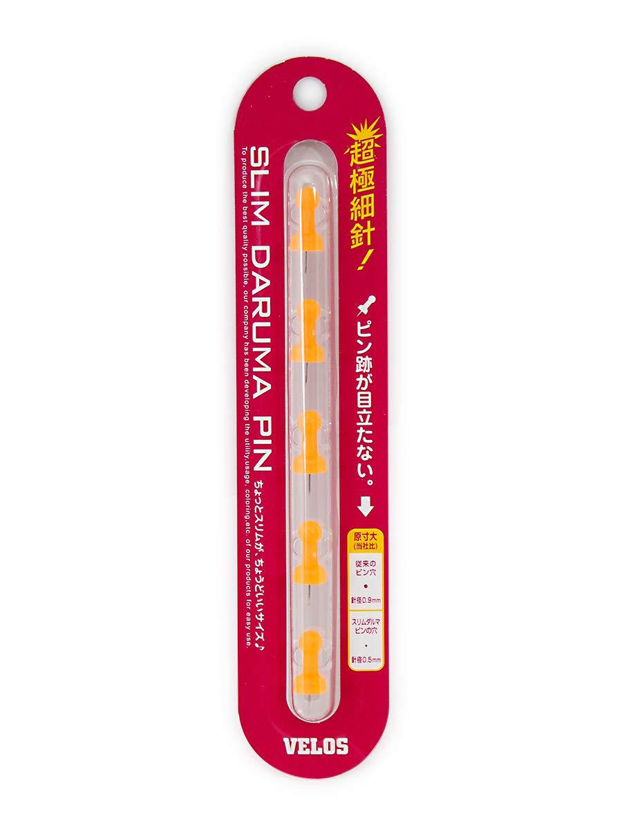 Veloss Slim Dharma Pin SSD-0565CO Clear Orange 5-Pack