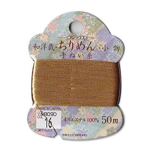 FUJIX Hand Sewing Thread Card for Japanese & Western Sewing, Crepe, and Accessories 50m [22] FK14140-16