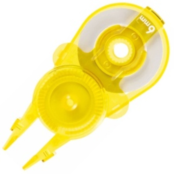 Plus Correction Tape Whiper Slide Replacement Tape 6mm Width × 12m Yellow WH-116R YL 1 Piece