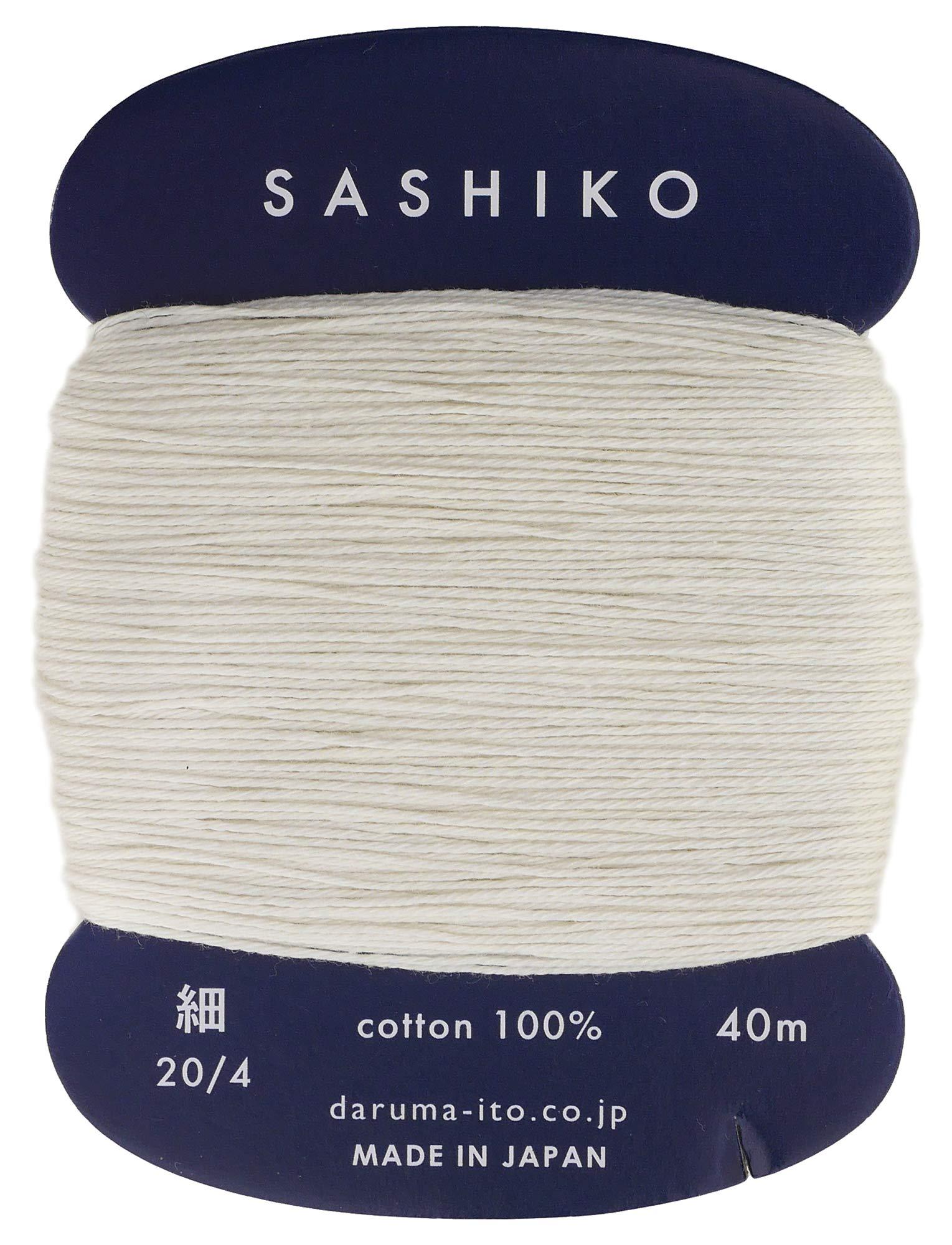 Daruma Sashiko Thread (Fine) Card-Wound Col.202 40m 01-2400