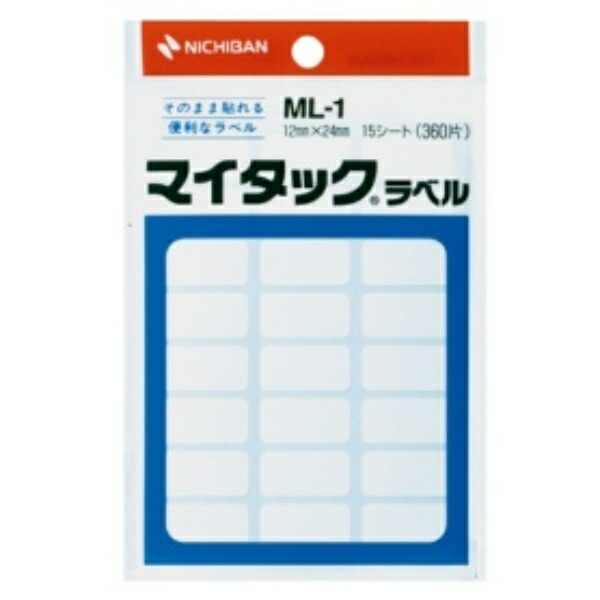 Nichiban My Tack Label ML-1 12mm × 24mm