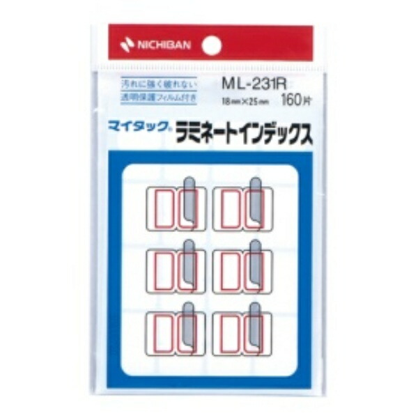 Nichiban MyTac Laminated Index ML-231R Small
