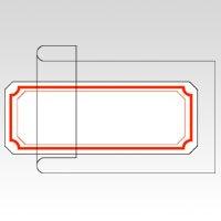 Nichiban MyTac Laminate Label 18×48mm ML-203 Red