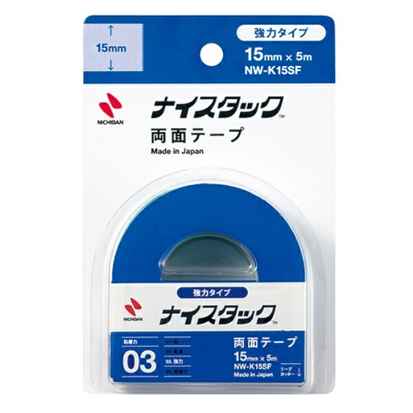 Nichiban Double-Sided Tape Nice Tack (Strong) 15mm x 5m NW-K15SF