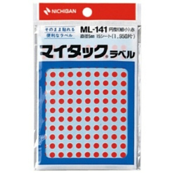 Nichiban MyTac Color Label 5mm ML-1411 Red