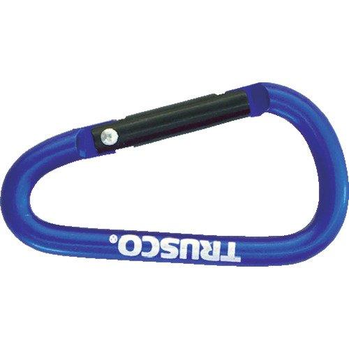 TRUSCO Carabiner Wire Diameter 5mm x 50mm D-Shape Blue TKN550BL