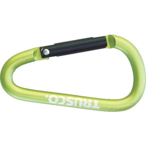 TRUSCO Carabiner Wire Diameter 5mm x 50mm D-Shape Green TKN550GN
