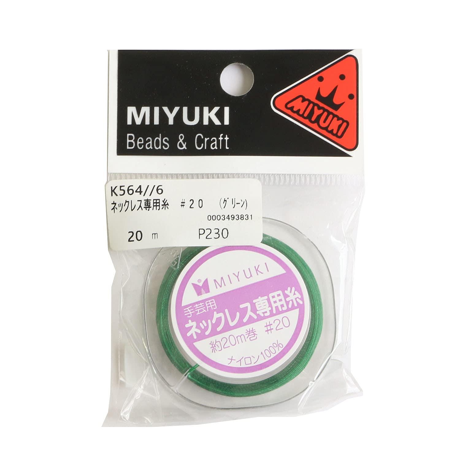 MIYUKI Necklace Thread #20/20m Roll Green K564/6