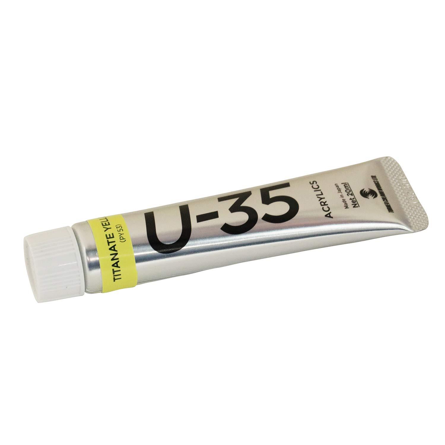 Turner Color U-35 Acrylics Titanium Yellow 20ml UA020102